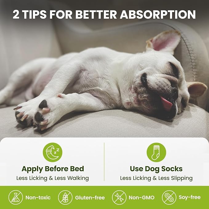 Lick-Safe Dog Paw & Nose Balm with Coconut Oil | All-Natural Moisturizer & Soother for Dry, Cracked Pads & Snout| Cat Wax & Cream, Nose Butter for frenchies| Horse Hoof Care (60 g /2.1 oz)