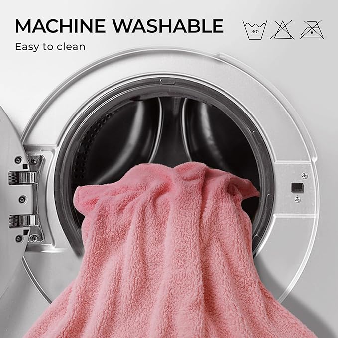 Luciphia Premium Fleece Pet Blanket for Small Medium Dogs Puppy Soft Sherpa Calming Cat Throw Blankets(Pink,57x40 inches)