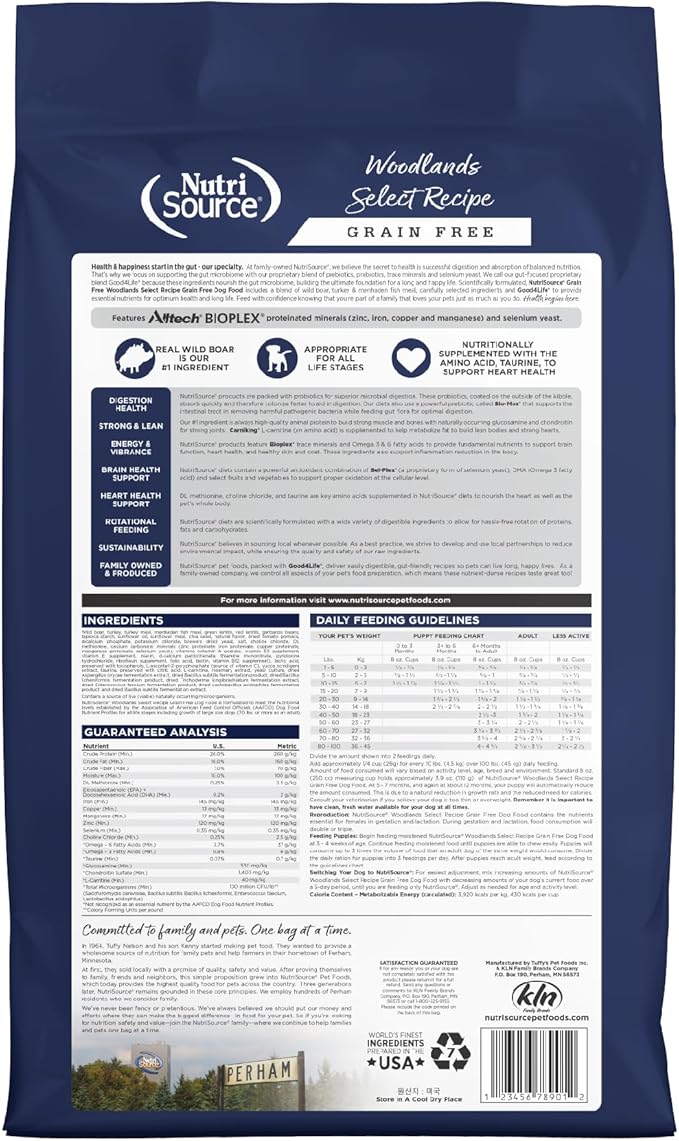 Nutrisource Grain Free Woodlands Select Beef & Trout For Dogs, 5-Pound