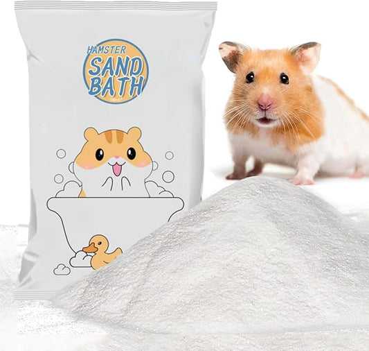Meow&Woof Bath Sand for Hamster 2.2 lbs Dust Free Desert Sand or Potty Litter Sand for Chinchillas Gerbil Syrian Mice Small Animals Trial Version 2.2 Lbs