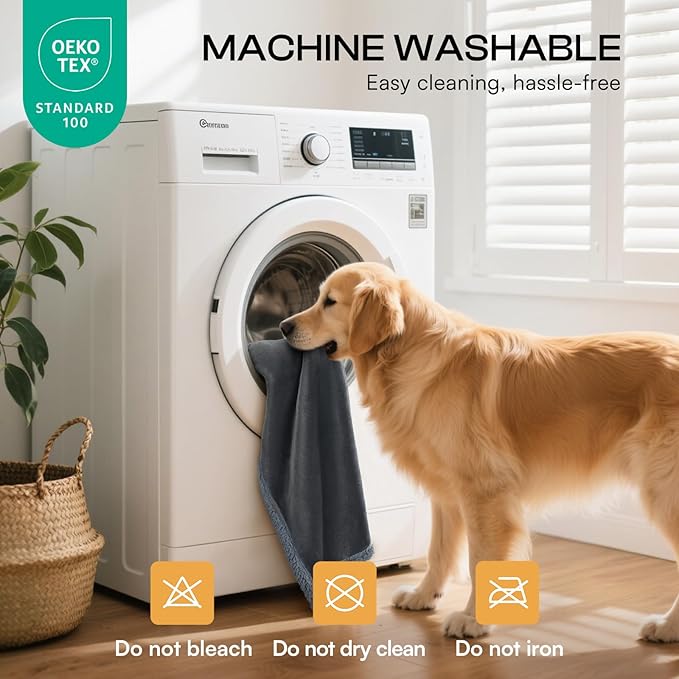 Luciphia Waterproof Blanket for Large Dogs Liquid Proof Furniture Protector Washable Pet Reversible Bed Cover for Couch Soft Sherpa Fleece Cat Blanket for Small Medium Grey Medium（57" x 40"）