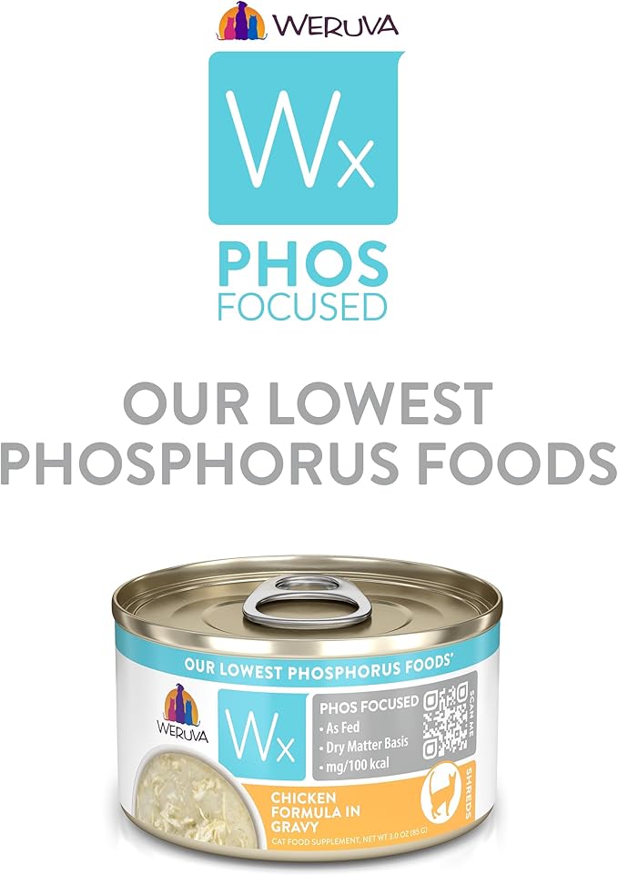Weruva Wx Phos Focused Natural Wet Cat Food, Our Lowest Phosphorus Formulas