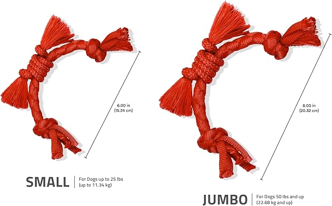 Playology Dog Toys | Puppy Toy Sensory Rope Tug of War Rope for Dogs and Puppies | Small Beef Scented Toy - Easy to Clean and Made from Non Toxic Materials