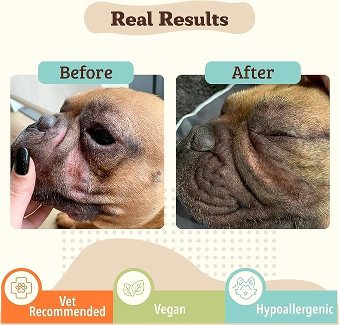 Natural Dog Company Wrinle Balm Bundle, (1) Dog Wrinkle Wipes, 50 Count (1) Travel Balm Stick, Dog Lotion for Dry Itchy Skin, Cleans Wrinkles, Plant Based, Dog Face Wipes