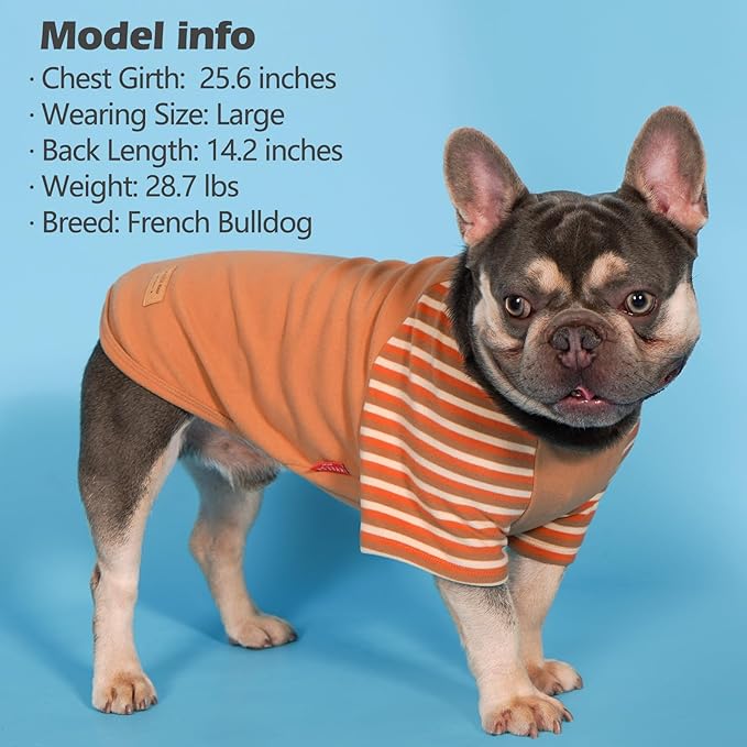 KYEESE 2Pack Dog Sweater Soft Cat Clothes Pullover Pet Coat Stretchy Cat Sweaters Pet Fleece Sweater with Sleeves Comfy Dogs Sweatshirt Lightweight Dog Sweaters for Small Dogs Male for Cold Weather