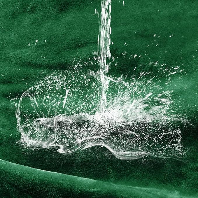 Waterproof Blanket for Bed Couch Sofa, Soft Liquid Pee Proof Pet Blanket for Dog Puppy Cat, Reversible Sherpa Fleece Furniture Protector (Green, 60x80 inches)