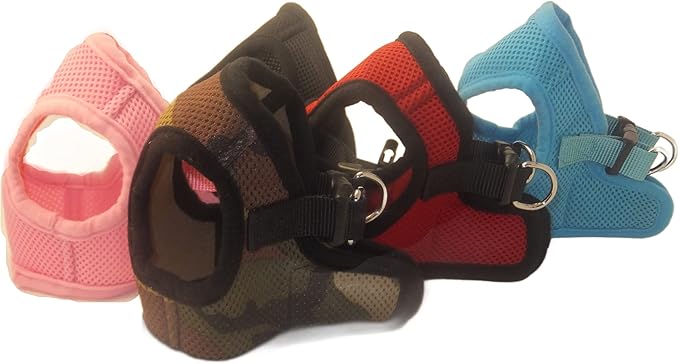 Soft No Pull Step-in Dog Harness Small Dog XXS XS Vest for Teacup, Chihuahua, Yorkie, Pomeranian Dog Vest Harness for Puppy Comfy Camo Mesh for Puppies (XL 17.5"-19.5" 13-17 lbs)