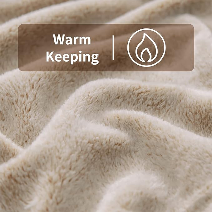 FY FIBER HOUSE Flannel Fleece Throw Blanket, Lightweight Cozy Plush Microfiber Bedspreads for Adults,90"X90",Brown Leopard