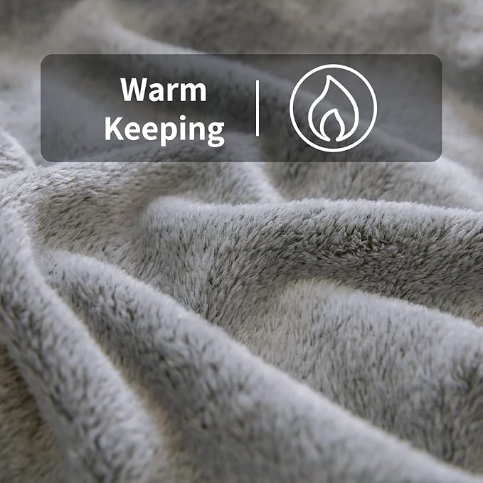 FY FIBER HOUSE Flannel Fleece Throw Blanket, Lightweight Cozy Plush Microfiber Bedspreads for Adults,60 by 80-Inch,Black Zebra