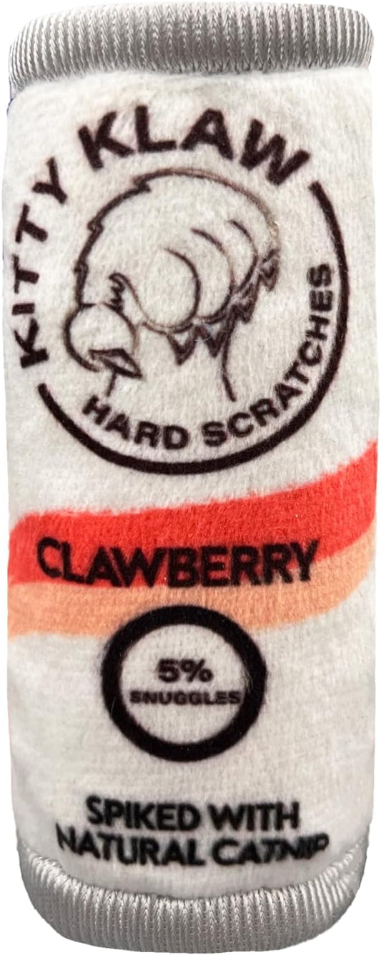 Huxley & Kent Plush Cat Toy - Interactive Catnip Toy for Cats & Kittens - Soft Kitty Toy with Crinkle & Catnip - Fun Indoor Play Toy - Kitty Klaw Clawberry