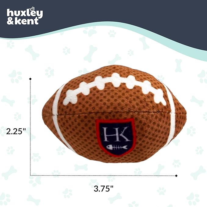 Huxley & Kent Plush Cat Toy - Interactive Catnip Toy for Cats & Kittens - Soft with Crinkle & Catnip - Fun Indoor Play - HK Football