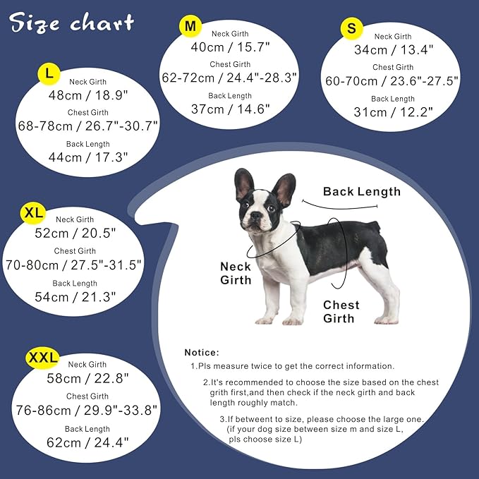 Mosucoirl Dog Raincoat Jacket Reflective Adjustable Hooded Pet Poncho Rain Coats with Leash Hole Waterproof Clothes for Small Medium Large Dogs (NavyBlue, S)