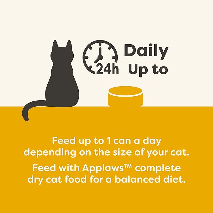 Applaws Natural Wet Canned Cat Food, Limited and Natural Ingredients, High Protein with No Artificial Additives, Chicken Breast & Duck in Broth (24 x 5.5oz Cans)