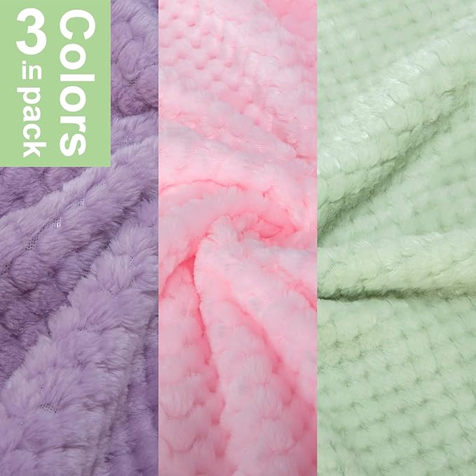 Dog Sweater, 3 Pack Dog Sweaters for Small Medium Dogs or Cat, Warm Soft Flannel Pet Clothes for Dogs Girl or Boy, Dog Shirt Coat Jacket (Small, Pink+Purple+Light Green)