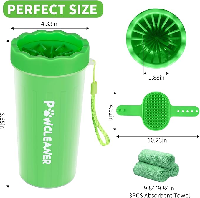 dog paw cleaner big green