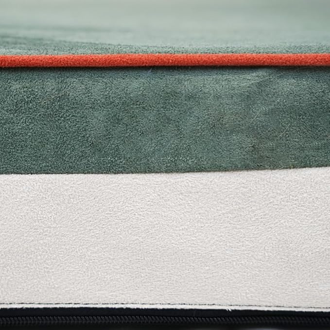 Laifug Orthopedic Memory Foam Dog Bed with Pillow and Durable Water Proof Liner & Removable Washable Cover & Smart Design Medium (34"x22"x7"), Dark Green