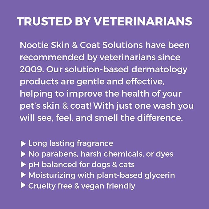 Nootie - Pet Shampoo for Sensitive Skin - Revitalizes Dry Skin & Coat - Natural Ingredients - Gentle Dog Shampoo - Cleans & Conditions
