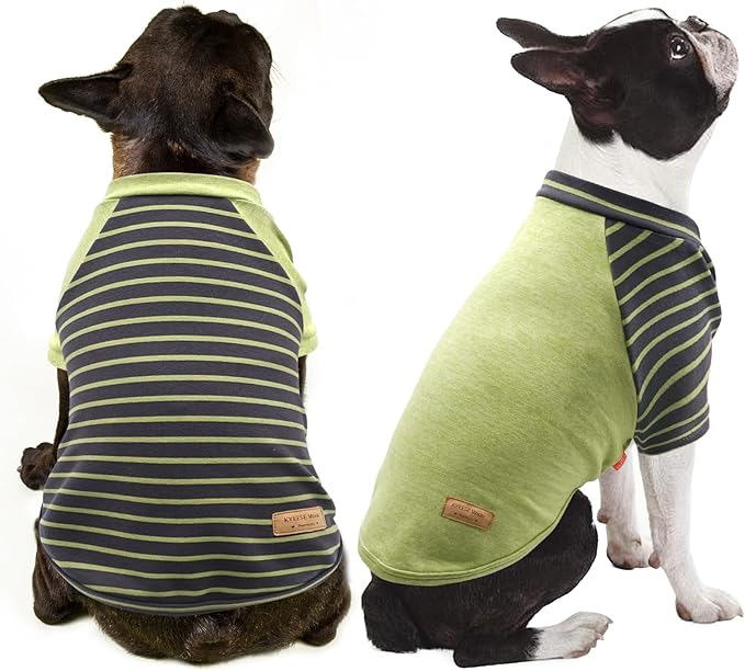 KYEESE 2Pack Dog Sweaters Lightweight Small Pet Sweaters Pullover Fleece Pets Sweater Dachshund Clothes Dog Sweaters for Small Dogs Male Soft Pets Sweatshirt Stretchy Comfort Pet Coats Dogs Clothes