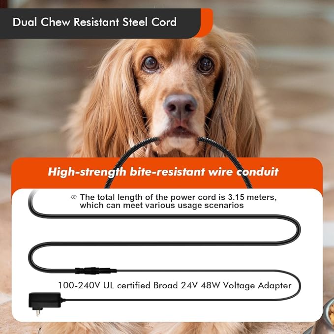 Upgraded Heated Dog Bed with Enlarged Heating Area, Orthopedic Dog Bed with Memory Foam, Heated Pet Bed & Removable Waterproof Cover for Medium, Large, Jumbo Dogs/XL