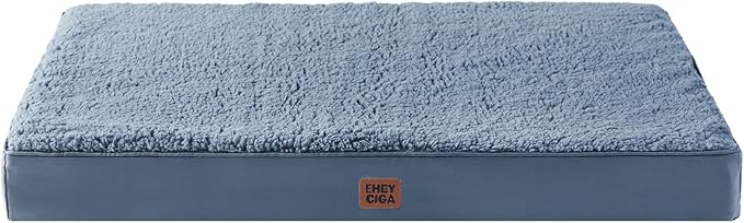 EHEYCIGA Orthopedic XXL Dog Beds for Jumbo Dogs with Removable Washable Cover,Spa Blue, 50x36
