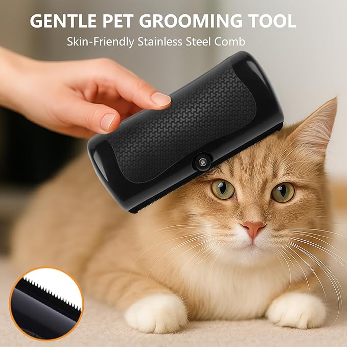 Deshedding Dog Brush, Deshedding Brush for Indoor Cats, Dogs, Effective Pet Hair Remover Comb for Short Long Hair, 2025 New Easy Clean Pet Grooming Tool for Shedding Control
