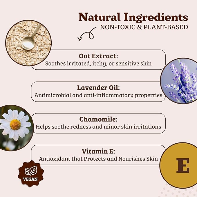 Natural Dog Company Skin Soother Bundle, (1) Dog Skin Wipes, 50 Count, (1) Travel Stick, 0.15 oz., Allergy and Itch Relief for Dogs, Dog Moisturizer for Dry Skin, Dog Lotion