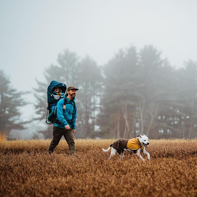 Ruffwear, Sun Shower Dog Raincoat, All-Weather Jacket, Waterproof, Windproof & Lightweight, Earth Brown, X-Small