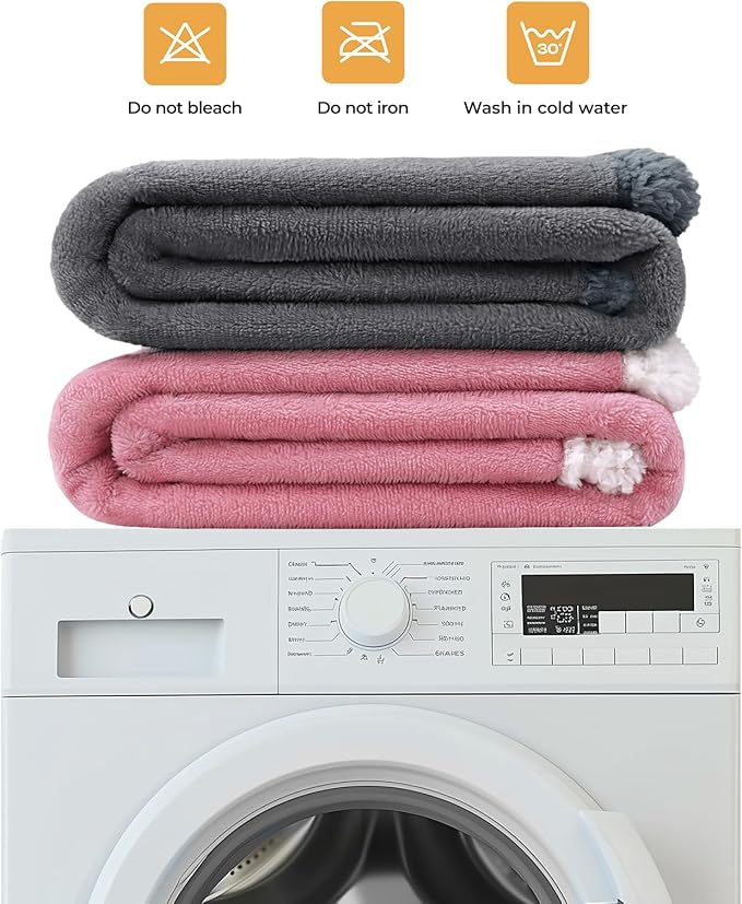 Luciphia Waterproof Blanket for Large Dogs Liquid Proof Furniture Protector Washable Pet Reversible Bed Cover for Couch Soft Sherpa Fleece Cat Blanket for Small Medium Light Grey Large（65" x 57"）