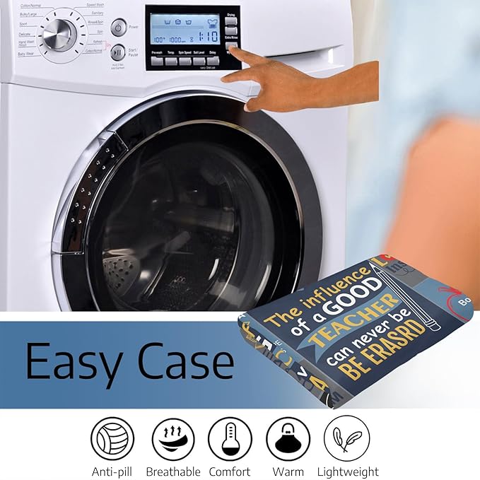 Teacher's Day Blanket, Teacher Appreciation Gifts for Women Men, Soft Lightweight Couch Throw Blanket, Retirement Teacher Flannel Blanket Gifts 60"X50"