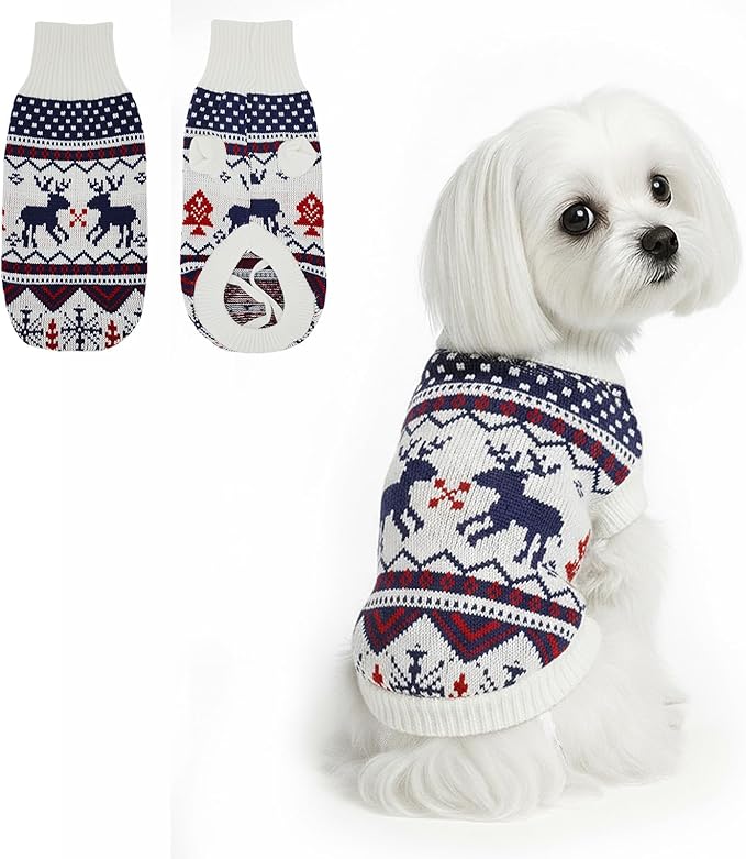 Dog Sweater Small Winter Clothes Sweaters pet Warm Puppy Medium Fleece Soft Turtleneck Pullover Large Girl Frenchie Clothes Puppy Clothes for Small Dogs Girl