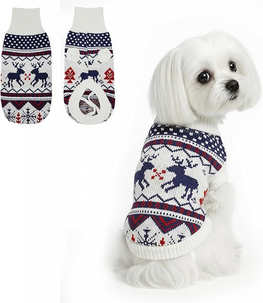 Dog Sweater Small Winter Clothes Sweaters pet Warm Puppy Medium Fleece Soft Turtleneck Pullover Large Girl Frenchie Clothes Puppy Clothes for Small Dogs Girl