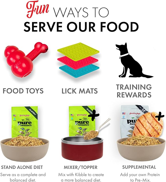 GRANDMA LUCY'S 844213 Pureformance Grain Free Lamb Food for Dogs, 3-Pound