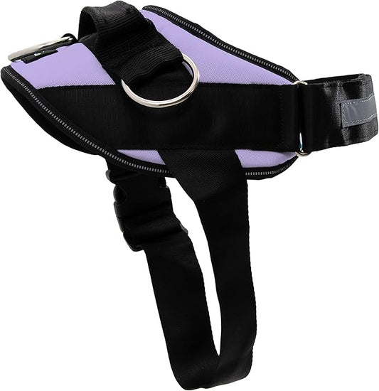 ShawnCo Essential Dog Harness, No-Pull Pet Vest with 3 Leash Clips, No Choke, Reflective, Adjustable and Padded, for Easy Walking and Training for Small, Medium and Large Dogs (ICY Lilac, S)