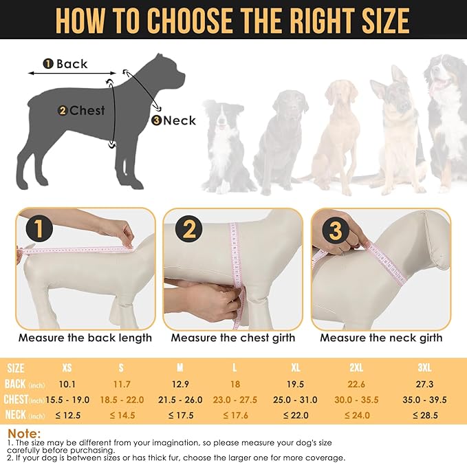 SlowTon Dog Raincoat, Adjustable Dog Rain Jacket Clear Hooded Double Layer, Waterproof Poncho with Reflective Strip Straps and Storage Pocket for Small Medium Large Dog (Yellow L)