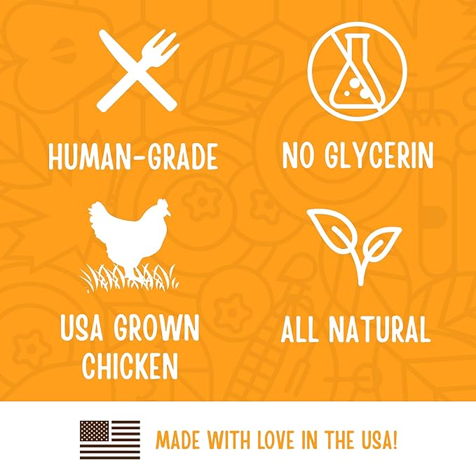 Full Moon All Natural Human Grade Dog Treats, Essential Chicken Savory Bites, 16 Ounce