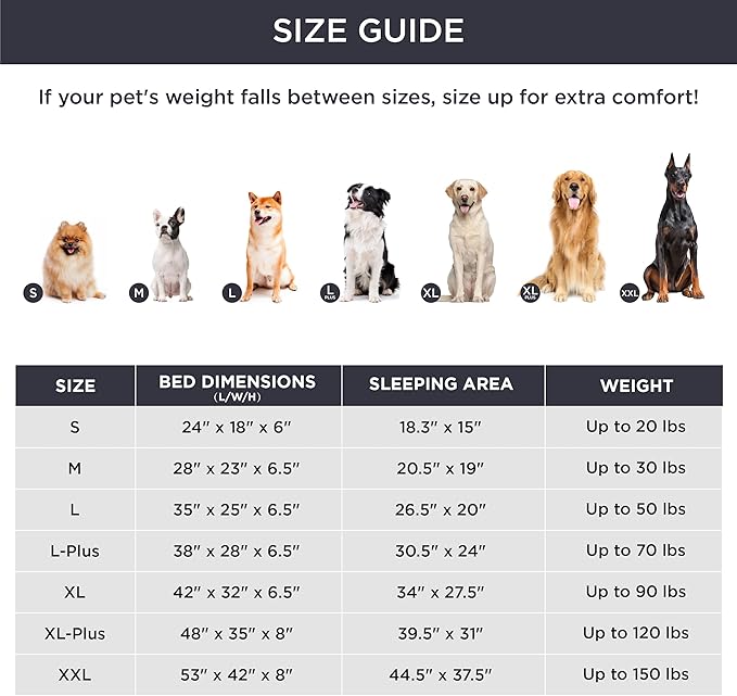 Bedsure XL Plus Orthopedic Dog Bed for Extra Large Dogs - Waterproof XLarge Dog Cat Bed, Comfort Couch Sofa with Washable Removable Cover, Pet Bed with Nonskid Bottom, Long Faux Fur-Multi Color, 48"