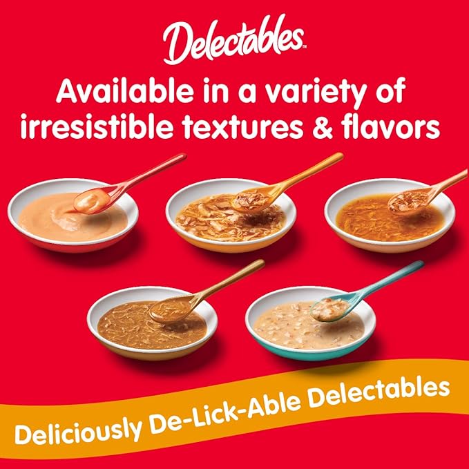 Hartz Delectables Savory Broths Variety Lickable Wet Cat Treats, 24 Count