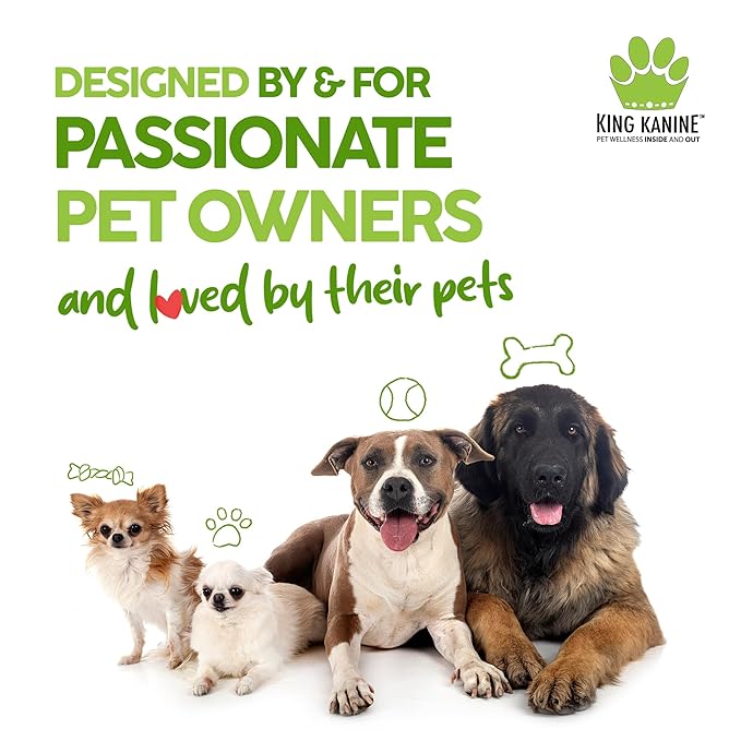 King Kanine Pet Grooming Brush, Self Cleaning Deshedding | Multi-Use Tool for Dogs, Cats & Horses for All Life Stages | Brush Pet for Grooming and Loose Hair | Perfect for Medium & Large Coats