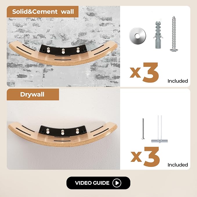 Cat Wall Shelves,Cat Wall Steps and Perch,Stairs,Ladders,Nest,Bed,Modern Wooden Floating Climbing Furniture for Hopping and Sleeping,with Scratching Cushion (Perch)