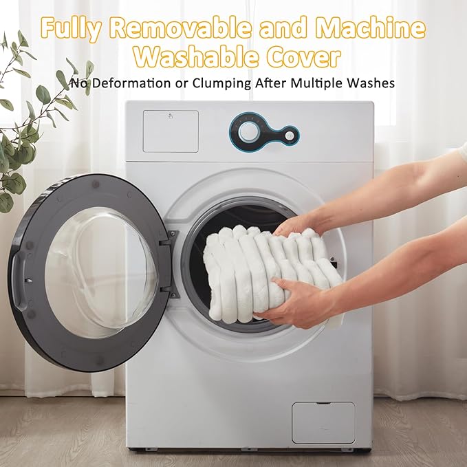 Dog Bed Medium Size Dog, Flat Pet Beds with Removable Washable Cover, Pet Mat Cute Crate Bed Thick Shredded Chopped Crate Foam & Anti Slip Bottom for Indoor, 29"x21"x3" Cream