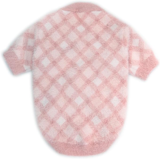 Dog Sweater, 2-3 Pack Warm Soft Pet Clothes for Puppy, Medium Large Cat, Girl or Boy, Shirt for Winter Christmas (Pink, X-Small)