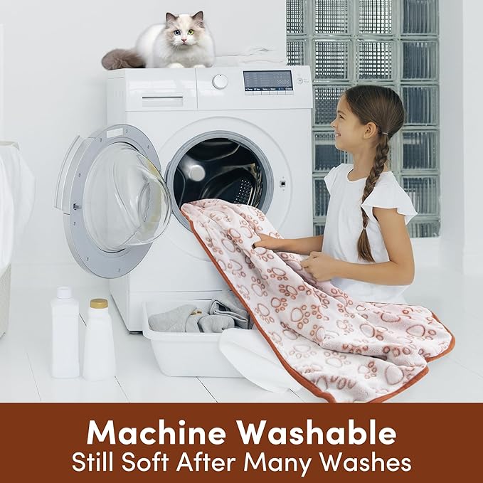 Stuffed Brown Soft Dog Blanket for French Bulldog Gifts, 43 * 66 inches, Premium Brown Flannel Fleece Blanket, Newborn Puppy Kitten Boy Essentials