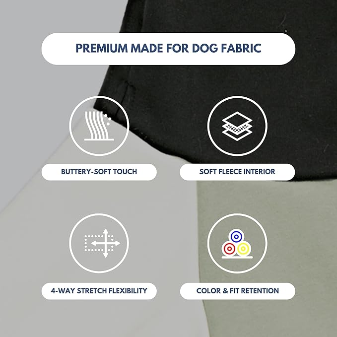 Spark Paws Dog Hoodie – Premium Dog Sweater for Small, Medium, and Large Dogs | Warm Outfits for French Bulldogs, Pitbull, Puppy, Winter Jacket Alternative - Olive Cream - 3XL