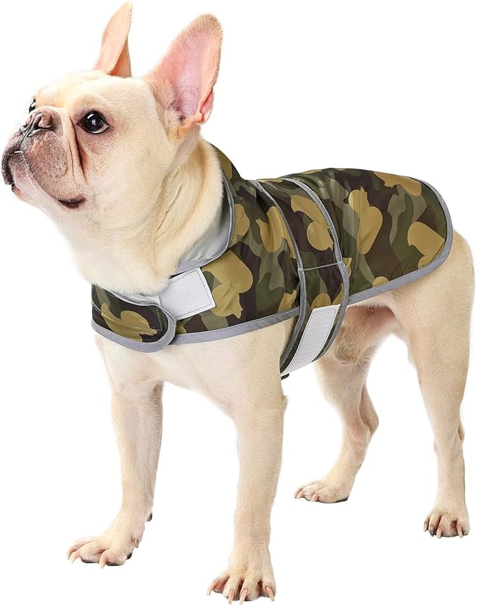 Dog Raincoat Hooded,Waterproof Rain Coat for Dogs with Adjustable Belly Strap,Reflective Strips, Lightweight Slicker Poncho Rain Jacket for Small Medium Large Dogs