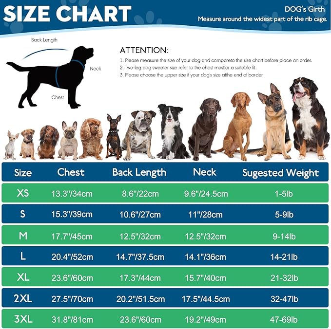 Pet Sweaters,Turtleneck Pullover Dog Sweater,Pet Sweaters for Dogs,Pet Clothes,Pet Clothing,Suitable for All Types of Dogs and Most Seasons (Blue Group,L)