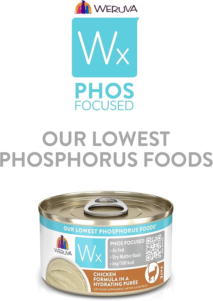 Weruva Wx Phos Focused Natural Wet Cat Food, Our Lowest Phosphorus Formulas