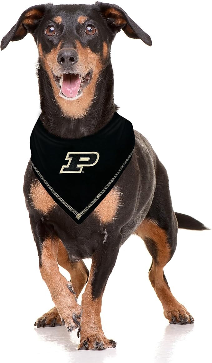 Pets First NCAA Purdue Boilermakers TIE Bandana, Size Large/X-Large. Dog Bandana Scarf Bib for Pet Cat Dog. The Ultimate Game-Day, Party Bandana