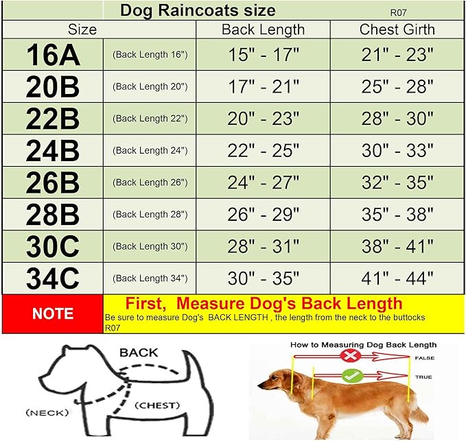 HAPEE Dog Raincoats with Reflective Strip Hoodie,Poncho Jacket for Large Dogs (C3-Lake Blue, 30C (Back Length 30"))