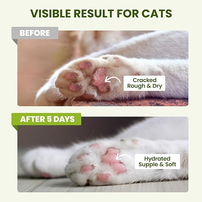 Lick-Safe Dog Paw & Nose Balm with Coconut Oil | All-Natural Paw Moisturizer & Cream for Dry, Cracked Pads & Snouts| Paw Wax & Soother, Nose Butter for Bulldogs| Horse Hoof Care (2.1 oz*2)