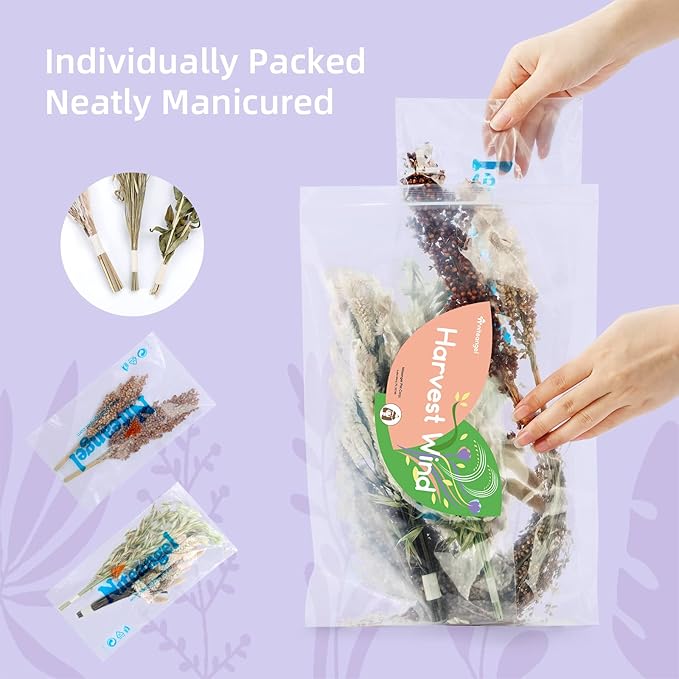 Niteangel Natural Flower & Herb Bedding Habitat Decor - for Hamsters Gerbils Mice Lemming Degus or Other Small Pets (Harvest Wind - Natural Poem Version)